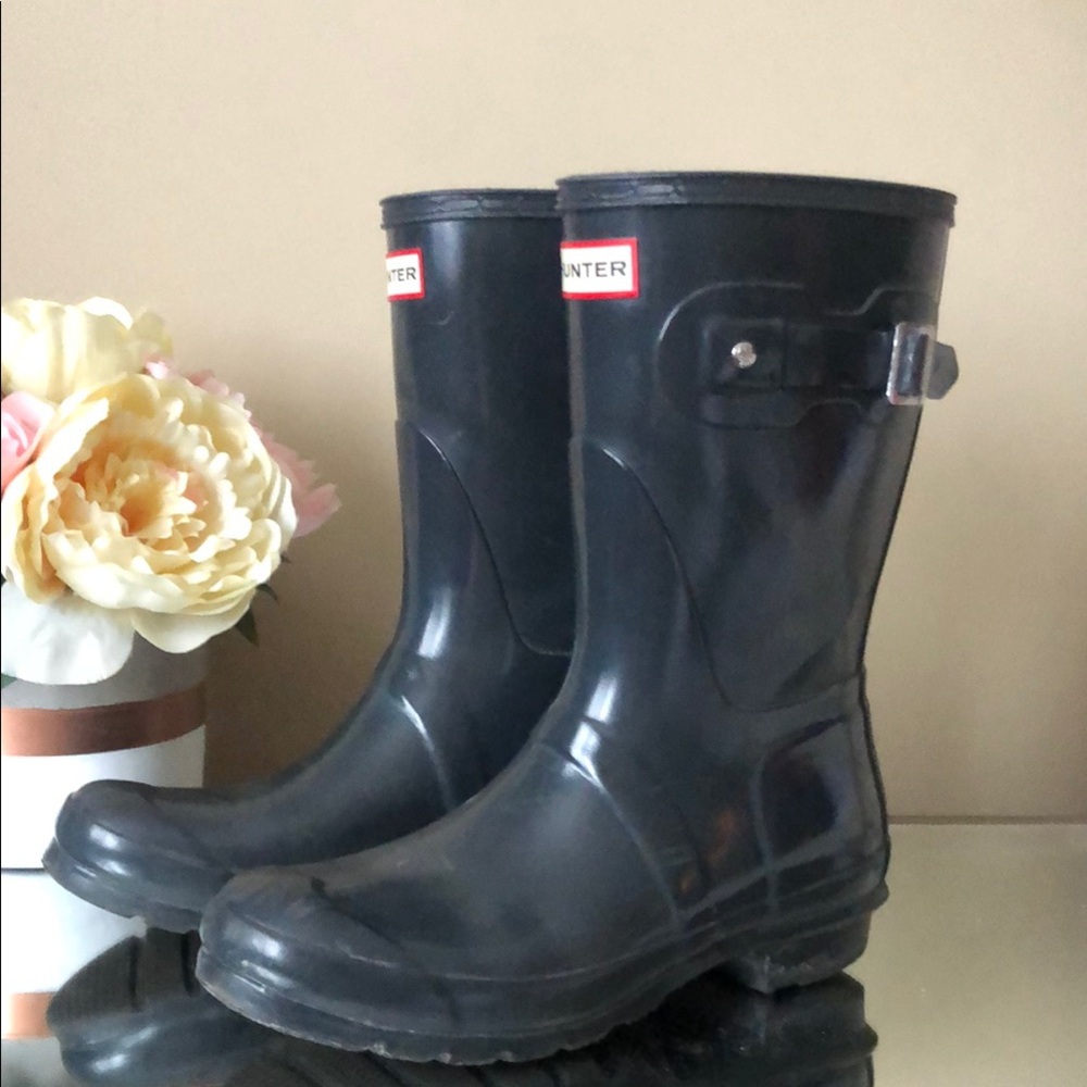 HUNTER Original Short' Gloss Rain Boots - Picture 1 of 8